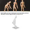 10 Pcs Action Figure Display Holder, High Stability Doll Model Support Stand for 6 Inch Figures, ABS Plastic Base with Screws and Nuts, Perfect for Anime Collectors and Home Decor (Transparent) view 3
