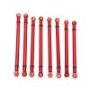 Aluminum Alloy Link Rod Linkage Set HIGH Strength Durable 8PCS Upgrade Parts 313MM WHEELBASE Connecting Rod RC Crawler CAR AXIAL SCX10 (X006R red) view 1