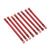 Aluminum Alloy Link Rod Linkage Set HIGH Strength Durable 8PCS Upgrade Parts 313MM WHEELBASE Connecting Rod RC Crawler CAR AXIAL SCX10 (X006R red) view 2