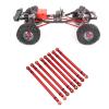 Aluminum Alloy Link Rod Linkage Set HIGH Strength Durable 8PCS Upgrade Parts 313MM WHEELBASE Connecting Rod RC Crawler CAR AXIAL SCX10 (X006R red) view 3