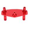 Alloy Steering SERVO Mount Base Strong Durable Remote Control CAR Upgrade Part LOSI LMT Solid AXLE RC (Red) view 3
