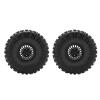 Remote Control Car Aluminum Alloy Tires Strong Grip Stability Performance Durable 2 Pack for Capra 1.9UTB AXI03004 RBX10 Ryft 90048 (Black) view 1