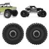 Remote Control Car Aluminum Alloy Tires Strong Grip Stability Performance Durable 2 Pack for Capra 1.9UTB AXI03004 RBX10 Ryft 90048 (Black) view 2