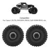 Remote Control Car Aluminum Alloy Tires Strong Grip Stability Performance Durable 2 Pack for Capra 1.9UTB AXI03004 RBX10 Ryft 90048 (Black) view 3
