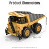 Aka Supaku 1/64 RC Dump Truck, Mini Dump Truck Toy,10-Channel Remote Control Toy Cars with Metal Bed & Light/Sounds,RC Construction Vehicles Birthday Gifts for Kids Boys Girls view 4