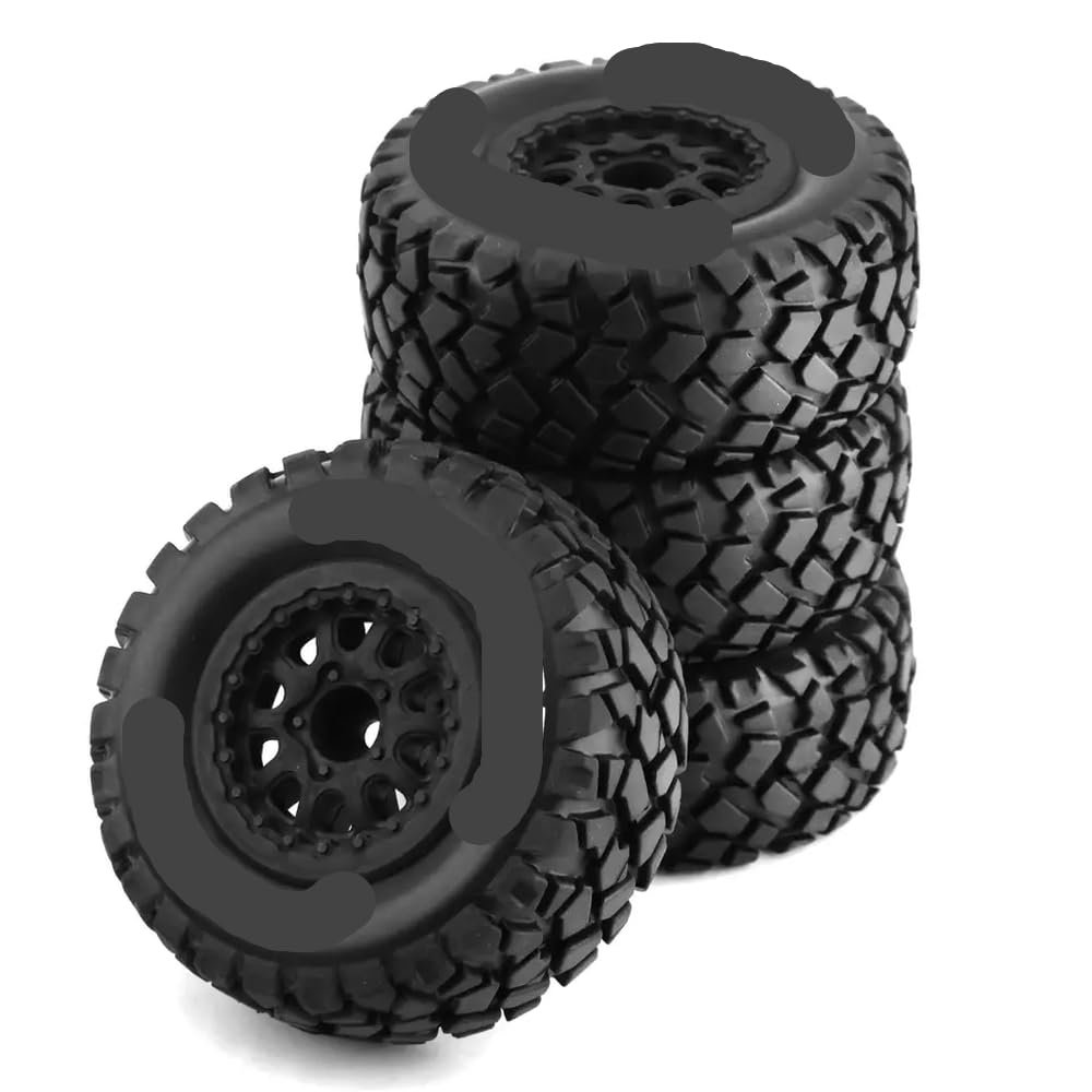 4pcs 108mm 1 10 Scale Tire Wheel Tyre 12mm Hex Compatible With RC Car Models HuanQi 727 Vkar 10sc I