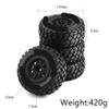 4pcs 108mm 1 10 Scale Tire Wheel Tyre 12mm Hex Compatible With RC Car Models HuanQi 727 Vkar 10sc I view 2