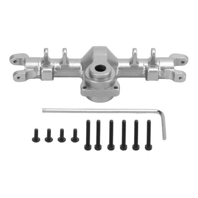 Aluminum Front AXLE HOUSING Cover Upgrade Parts for AXIAL SCX24 AXI90081 RC CAR (Silver)
