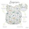 BapronBaby Flutter Foliage Dinos Bapron - No Neck Tie Safer Bib for Baby & Toddler - Soft Waterproof Stain Resistant - Machine Washable - Sz Preschool 3-5yrs view 4
