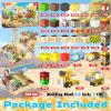 Annexfun Magnetic Blocks - 200PCS Magnetic Building Blocks with Light Up Blocks,Magnetic Cubes Road with Car STEM Kids Toys,Construction Toys for Boys & Girls & Autism Ages 3+ Birthday Gifts view 2