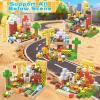 Annexfun Magnetic Blocks - 200PCS Magnetic Building Blocks with Light Up Blocks,Magnetic Cubes Road with Car STEM Kids Toys,Construction Toys for Boys & Girls & Autism Ages 3+ Birthday Gifts view 3