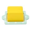 Toaster Toy Set Kids Wooden Kitchen Accessories with Bottle Bread Slices Plate Yellow Blocks Safe Educational Gift for Boys Girls view 3