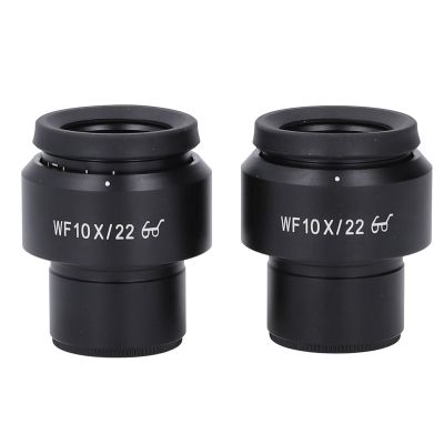 2PCS 10X Microscope Eyepieces, Wide Field Optical Lens Eyepiece, High Eye Spot Diopter Adjustment, 30mm Mount Replacement Parts for Microscopes, Aluminum Alloy Body with Clear Imag