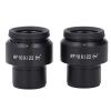 2PCS 10X Microscope Eyepieces, Wide Field Optical Lens Eyepiece, High Eye Spot Diopter Adjustment, 30mm Mount Replacement Parts for Microscopes, Aluminum Alloy Body with Clear Imag view 1