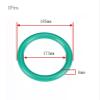 Nitrile Rubber O-Rings, Fluorine Rubber O-Rings, 185mm OD, 173mm ID, 6mm Width, FKM Seal Gasket for Machinery Plumbing, Green, 1 Pcs view 2