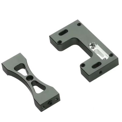 For WPL For MN D90 99s 1/16 RC Car Upgrade Parts Accessories Metal Steering Servo Fixed Mount Bracket Model Accessory Rc Models Accessories(Black)