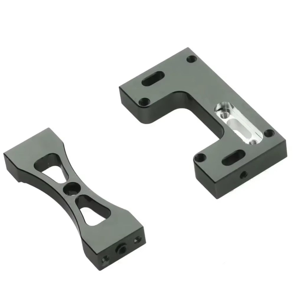 For WPL For MN D90 99s 1/16 RC Car Upgrade Parts Accessories Metal Steering Servo Fixed Mount Bracket Model Accessory Rc Models Accessories(Black)