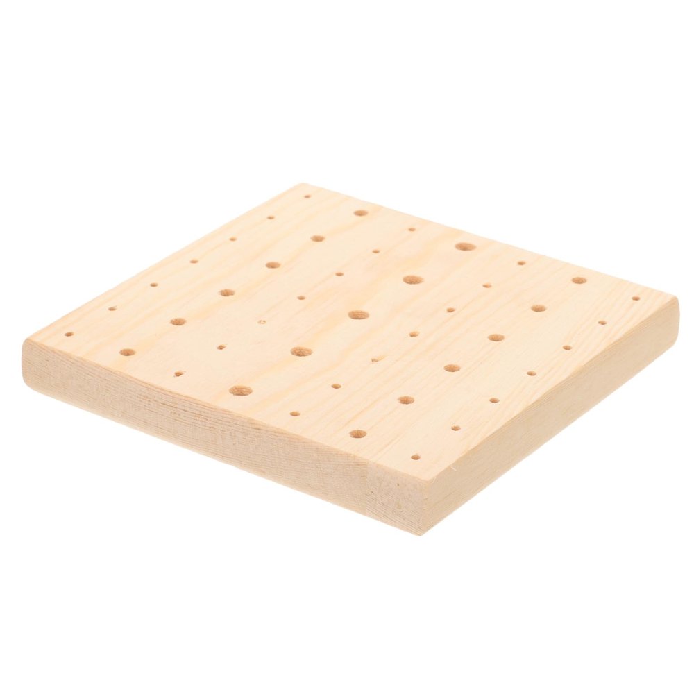 FOYTOKI Clay Doll Display Base with Square Hole Insert, Figure Drying Rack for Clay Crafts and Sculpture Models, Doll Displaying Accessory Suitable for Collectors and Hobbyists