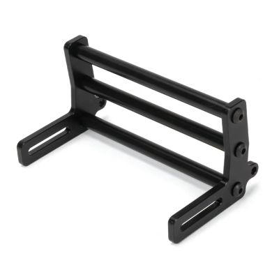 For LCG For TRX4 For SCX10 For Dodge Gspeed Power Wagon 1/10 Body Shell Aluminum Alloy Front Bumper Bull Bars RC Crawler Chassis Rc Models Accessories(Black)