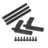 For LCG For TRX4 For SCX10 For Dodge Gspeed Power Wagon 1/10 Body Shell Aluminum Alloy Front Bumper Bull Bars RC Crawler Chassis Rc Models Accessories(Black) view 2