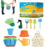 Kid Gardening Tools, 7.9x10.2x4.7 Inch 11 Piece Toy Set, PP Watering Can Rake for Gardens, Vegetable Fields, Parks, Beaches, School, Play, Home view 1