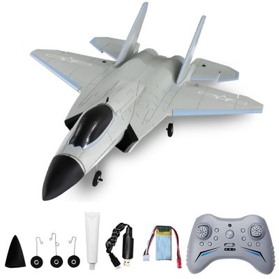 J35 Brushless 4-Channel Ducted Fan RC Plane, Electric Airplane Model with 3D/6G Mode Switch, EPP Impact-Resistant Material, 6-Axis Gyro Stabilization, 200m Flight Distance, 8-10 Mins Flight Time