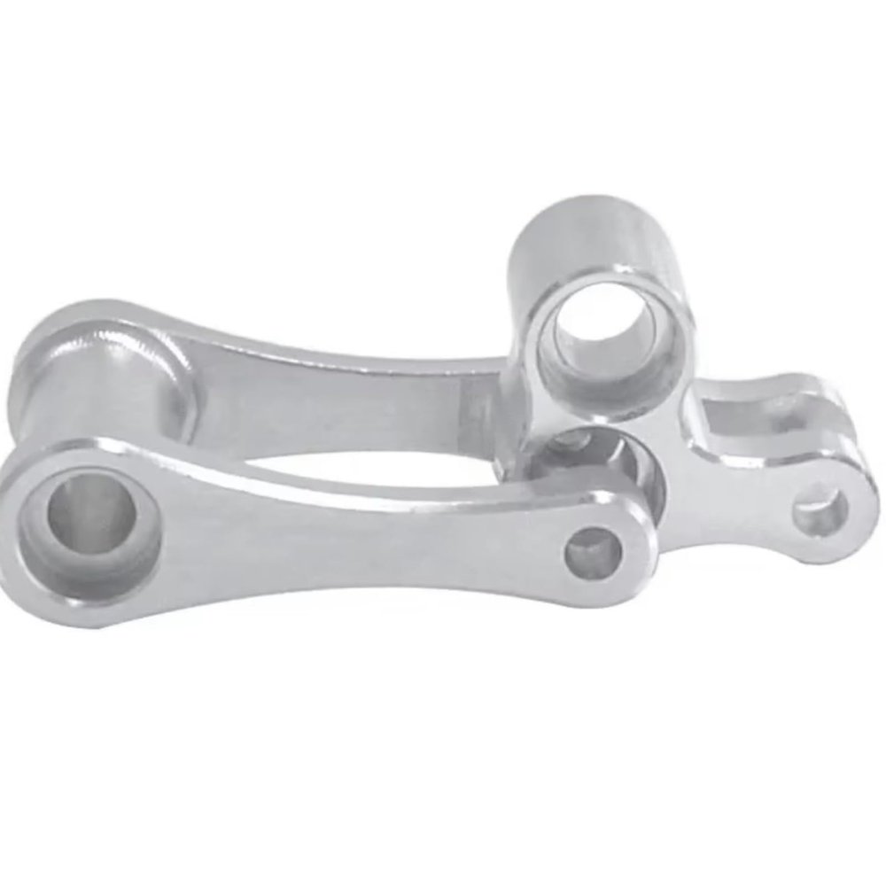 For LOSI Promoto MX 1/4 Motorcycle Upgrade Parts Accessories RC Car Metal Brake Steering Arm Servo Mount Model Accessory Rc Models Accessories(Silver)