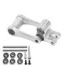 For LOSI Promoto MX 1/4 Motorcycle Upgrade Parts Accessories RC Car Metal Brake Steering Arm Servo Mount Model Accessory Rc Models Accessories(Silver) view 2