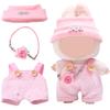 ANHOEM for Labubu Clothes Outfits Accessories for 5.91 - 6.7in Doll, Adorable Clothes for Labubu, Overalls Hat Camera Set for 15-17cm Dolls (NO Doll) view 1