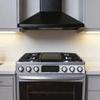 1:12 Miniature Gas Range with Hood and Oven, 3D Printed Dollhouse Kitchen Stove, Silver and Black, 2.51" x 2.48" x 3.22 view 1