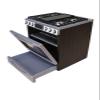 1:12 Miniature Gas Range with Hood and Oven, 3D Printed Dollhouse Kitchen Stove, Silver and Black, 2.51" x 2.48" x 3.22 view 3