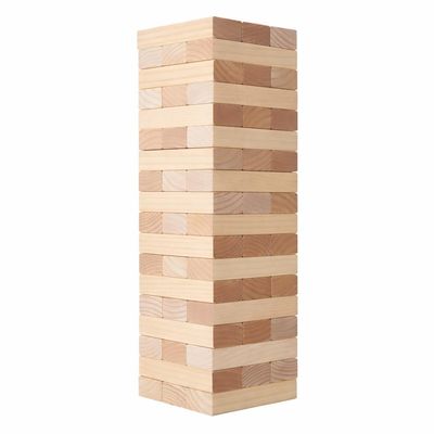 SONRET Tumbling Timber Toy 60 Blocks  Giant Block Stacking Game with Carry Bag - Yard Games for Adults - Durable Pine Blocks Stacking Up to 5 FT - Outdoor & Indoor Party Balance Block Game