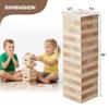 SONRET Tumbling Timber Toy 60 Blocks  Giant Block Stacking Game with Carry Bag - Yard Games for Adults - Durable Pine Blocks Stacking Up to 5 FT - Outdoor & Indoor Party Balance Block Game view 2