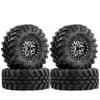 2.2 Wheels and Tires Set Aluminum Beadlock Wheels All-Terrain Mud Tires For 1/8 RC Crawler Cars Axial Capra Wraith/TRX4 Wheels Gen8 Everest Gen7 Pro Traxxas TRX4 Axial Gen8 SCX10 II RC4WD /4pcs view 1