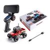 ConGamefun 1/64 Scale Mini RC Truck Model, APP Auto-Pairing Full-Proportional FPV Mini RC Crawler Car with WiFi Camera, Remote Controller, Display Screen, Gift for Adults (RTR/Red) view 2
