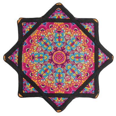 Beginner to Pro Spinning Cloth Flow Toy Colorful Juggling Prop, 24.4 Inch 300 Grams, Flow Star Style (Wind of Freedom)