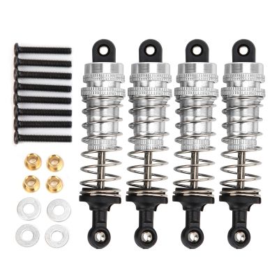 1/12 RC Car Metal Shock Absorber Adjustable Spring Damper MN G500/ Upgraded Parts 80mm RC Shock Absorber (Silver)