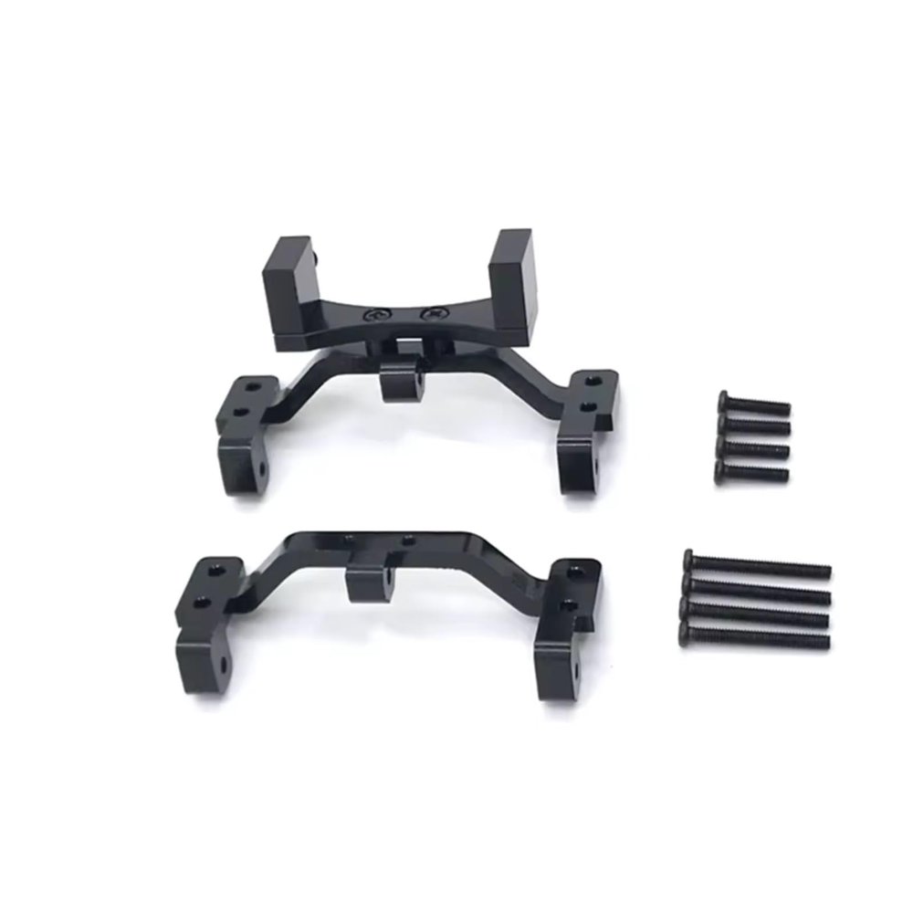 RC Connecting Rod Parts For MN 1/12 D90 D91 D96 For MN98 99S Metal Upgrade Axle Servo Bracket Tie Rod Holder RC Car Parts Accessorie(Black)