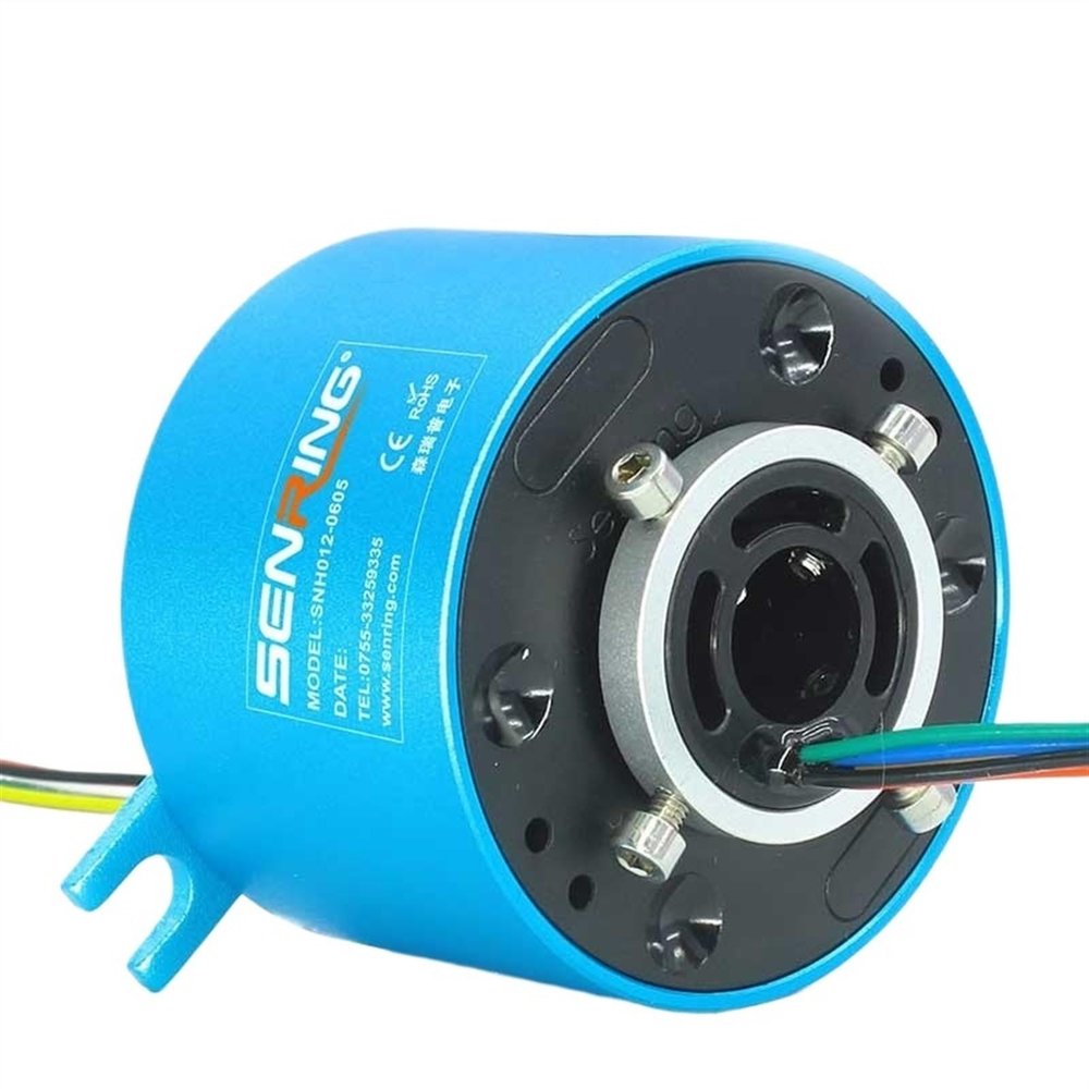 5A Electronic Slip Ring with Bore 12.7mm OD 56mm Rotary Union Precious Gold Contacting Material