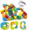 klick Electric Train Set Flexible Race Track-for Kids Ages 3-8 - Modular 3D Flexible Race Track Building Toy with Gravity-Defying 360 Movement, STEM Learning Fun Gift(82pcs[Electric-Train*2] Set) view 1