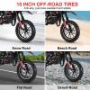 49CC 2 Stroke Dirt Bike, Gas Motorcycle for Kids, Moto De Gasolina para Nios with 10 Inch Off Road Tires, Shock Absorption & Front Rear Disc Brakes, Up to 25 Mph, 330 Lb Load (Red) view 4
