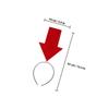 Abaodam 4Pcs Arrow Headbands Party Hair Hoop Set for Women and, Red and Yellow Arrow Hairbands Cosplay Headwear Decor for Birthday and Festival Events view 2