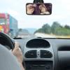 NULYLU Car Interior Rearview Mirror 360 Rotatable Suction Cup Vehicle Rear View Mirror for Monitoring view 2