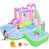 BounBounTime Inflatable Water Slide for Kids Aged 3-10, Water Bounce House with 2 Slides, 2 Splash Pools, 180 x 175 x 80 inches, Blow Up Water Park with 520W Blower, Bouncy Castle for Backyard view 1