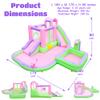 BounBounTime Inflatable Water Slide for Kids Aged 3-10, Water Bounce House with 2 Slides, 2 Splash Pools, 180 x 175 x 80 inches, Blow Up Water Park with 520W Blower, Bouncy Castle for Backyard view 2