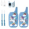 Kids Walkie Talkies 2 Pack - Rechargeable Walkie Talkies for Kids with Clear Sound, Long Range Indoor Outdoor Kids Walkie Talkies Toys for 3-12 Year Old Boys Girls, (Blue+Blue) view 1