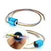 Bore Slip Ring with Flange 8mm Hole Size OD 35mm Electrical Slip Ring 6/12 circuits 5A Signal Transmission(8X35mm 6CH 5A) view 2