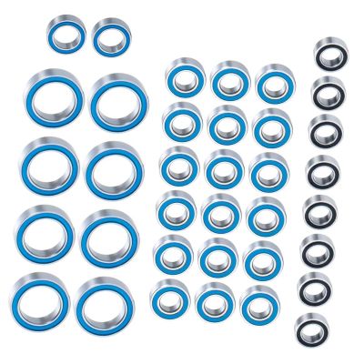 RC Crawlers Components For Summit For E-Revo For Slash For Rally 1/16 RC Car Model Upgrade Parts Wheel Hubs Axle Rubber Sealed Bearing Kit 36Pcs Modification Accessories