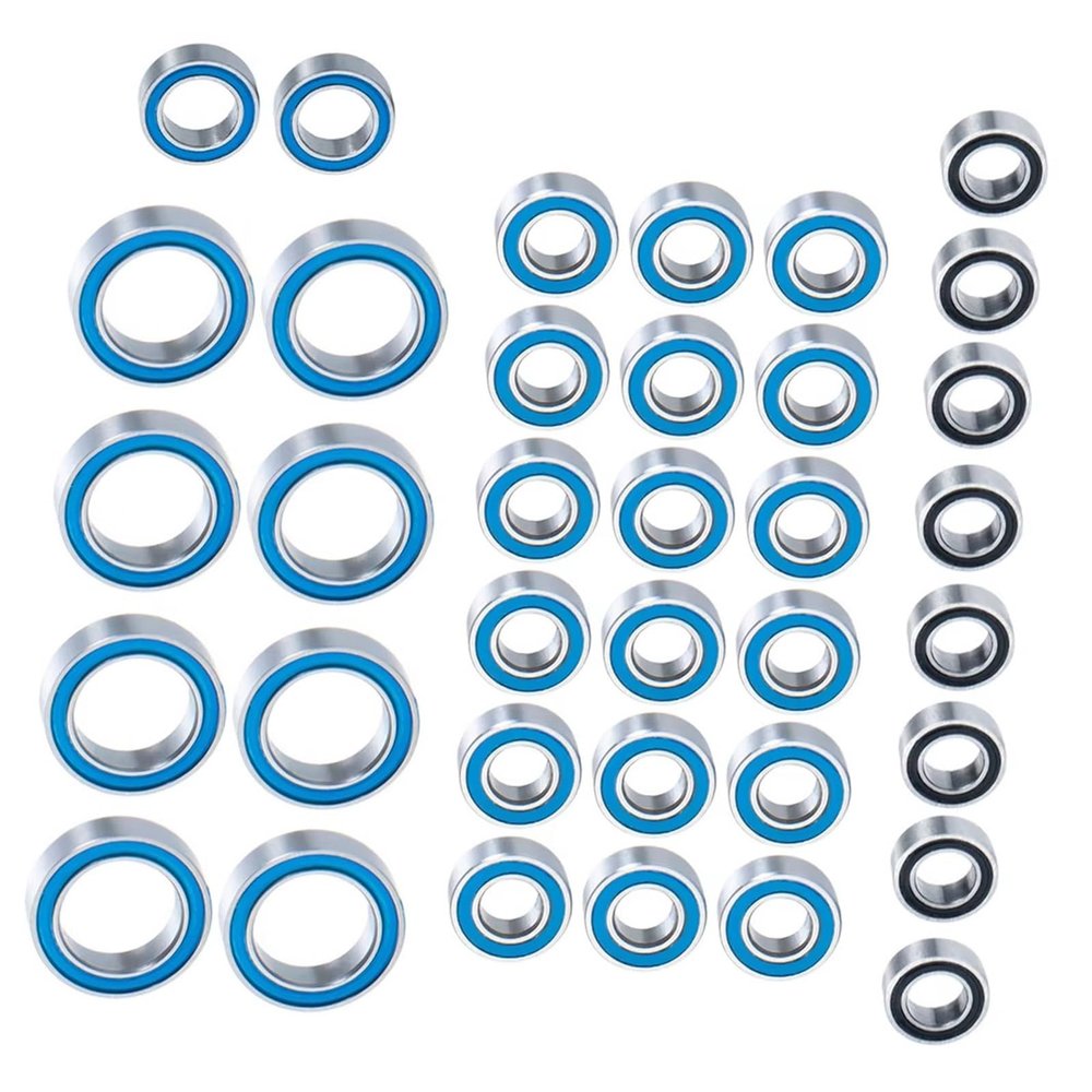 RC Crawlers Components For Summit For E-Revo For Slash For Rally 1/16 RC Car Model Upgrade Parts Wheel Hubs Axle Rubber Sealed Bearing Kit 36Pcs Modification Accessories