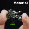 HTLNUZD New 1/64 H2R Alloy Motorcycle Miniatures - Simulation Die-Cast Collectible Model for Display, Decoration & Souvenir Gift view 3